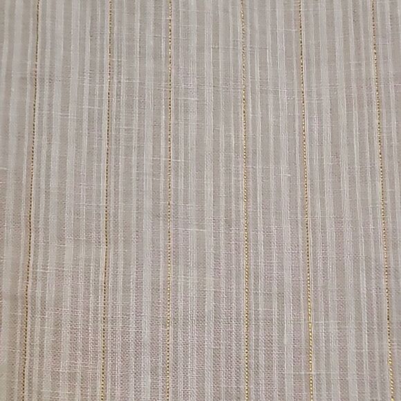 St. Tropez West Long Sleeve Button Down 100% Linen Tunic Blouse Top Size M - Picture 8 of 11